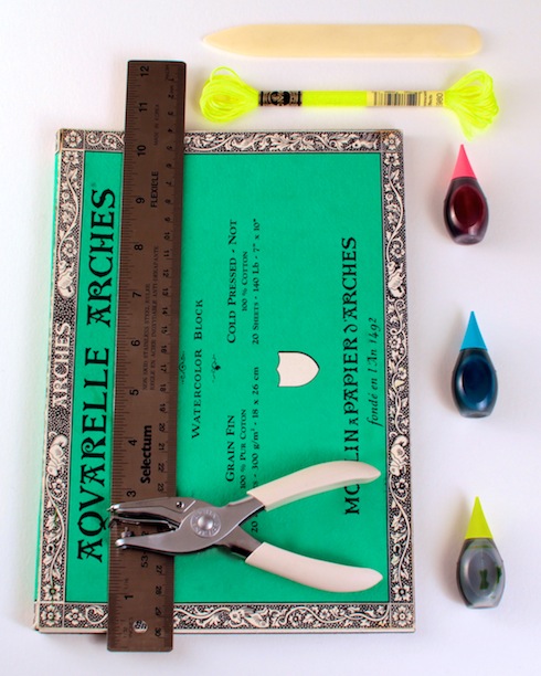 DIY Colour-Burst Gift Tags, materials